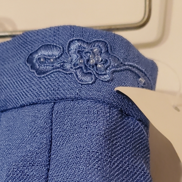 Kasper Blue Suit Size 10 Skirt Jacket Classy Feminine Party Office Wedding NWT - Picture 4 of 12